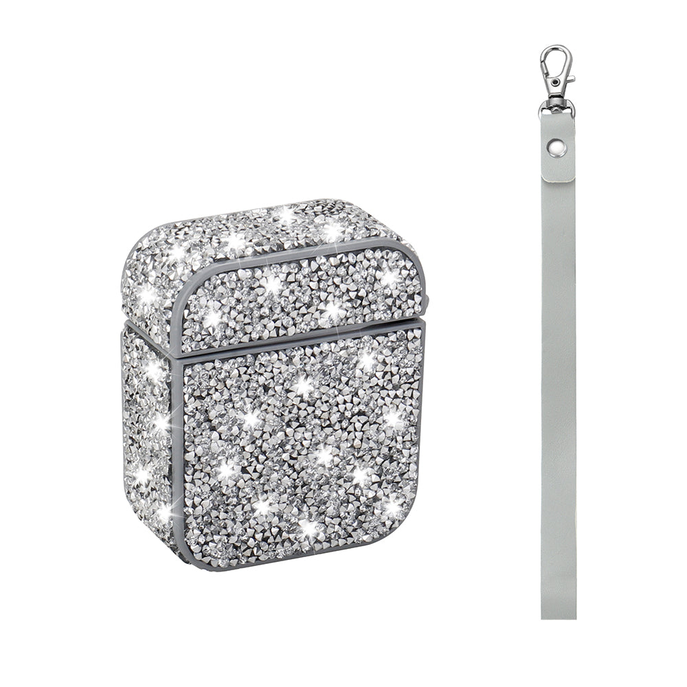 Apple Airpods Zore Airbag 45 Bilek Askı Aparatlı Simli Şeffaf Kılıf Gümüş
