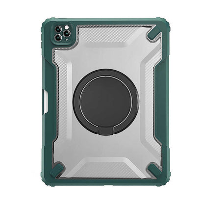 Apple iPad 10.2 2021 (9.Nesil) Wiwu Mecha Dönebilen Standlı Tablet Kılıfı Siyah