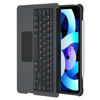 Apple iPad 10.2 (8.Nesil) Benks Multifunctional Kablosuz Klavyeli Kılıf Siyah
