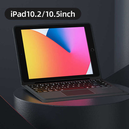 Apple iPad 10.2 (8.Nesil) Benks Multifunctional Kablosuz Klavyeli Kılıf Siyah