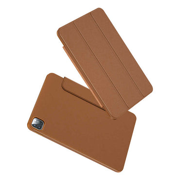Apple iPad 10.2 (8.Nesil) Wiwu Ayrılabilen Magnetik Standlı Tablet Kılıfı Kahverengi