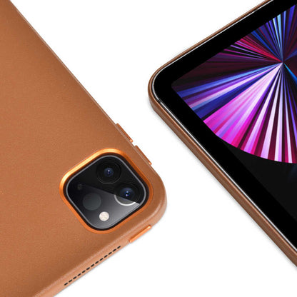 Apple iPad 10.2 (8.Nesil) Wiwu Ayrılabilen Magnetik Standlı Tablet Kılıfı Kahverengi