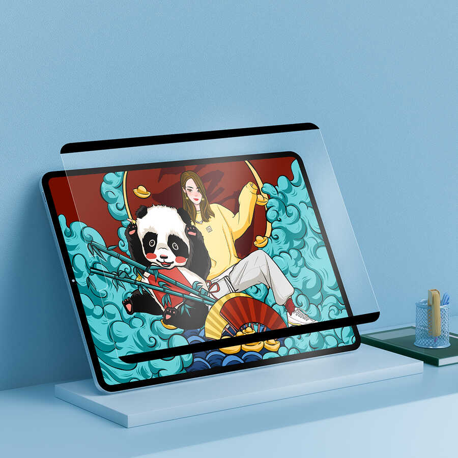 Apple iPad 10.2 (8.Nesil) Wiwu Removable Mıknatıslı Ekran Koruyucu Siyah