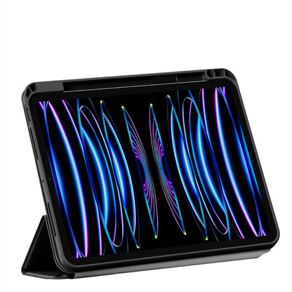 Apple iPad 10.9 2022 (10.Nesil) Wiwu 360° Dönebilen Standlı Magnetik Koruyucu Tablet Kılıfı Siyah