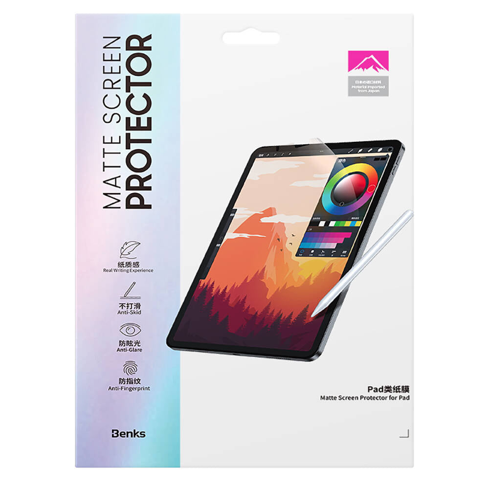 Apple iPad 11.Nesil 2025 Benks Mat Paper-Like Ekran Koruyucu Şeffaf