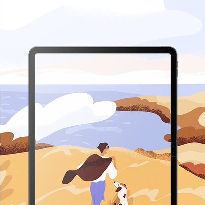Apple iPad 11.Nesil 2025 Benks Premium Serisi Kağıt Hisli Paper-Like Ekran Koruyucu Renksiz