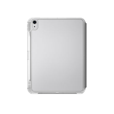 Apple iPad 11.Nesil 2025 Kılıf Skinarma Kalemlikli Arkası Şeffaf Standlı Magnetik Zeta Kılıf