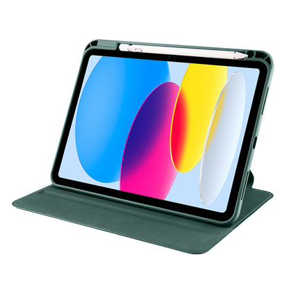 Apple iPad 11.Nesil 2025 Kılıf Zore Termik Kalem Bölmeli Dönebilen Standlı Kılıf Gri