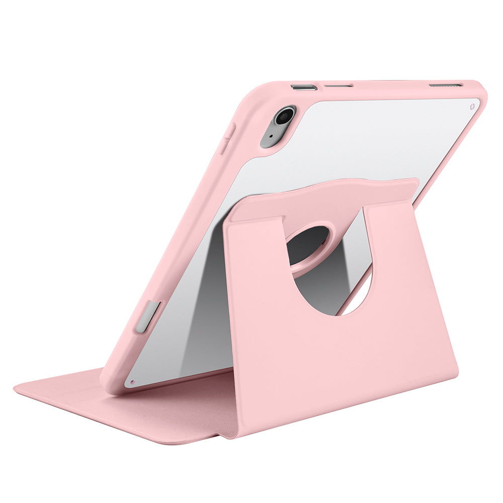 Apple iPad 11.Nesil 2025 Kılıf Zore Termik Kalem Bölmeli Dönebilen Standlı Kılıf Siyah