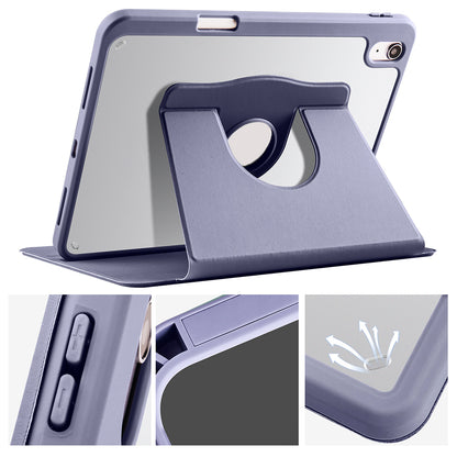 Apple iPad 11.Nesil 2025 Kılıf Zore Termik Kalem Bölmeli Dönebilen Standlı Kılıf Lavendery Gray