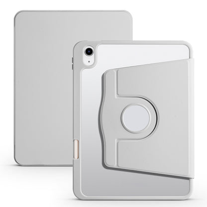 Apple iPad 11.Nesil 2025 Kılıf Zore Termik Kalem Bölmeli Dönebilen Standlı Kılıf Gri
