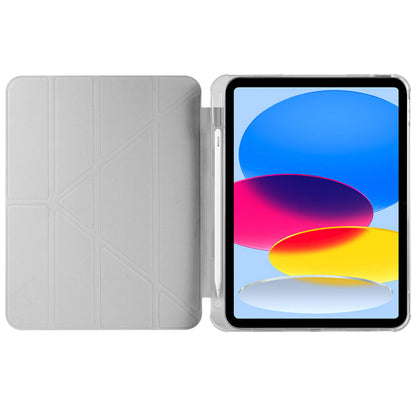 Apple iPad 11.Nesil 2025 Kılıf Zore Tri Folding Kalem Bölmeli Standlı Kılıf Yeşil