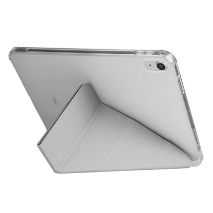 Apple iPad 11.Nesil 2025 Kılıf Zore Tri Folding Kalem Bölmeli Standlı Kılıf Yeşil