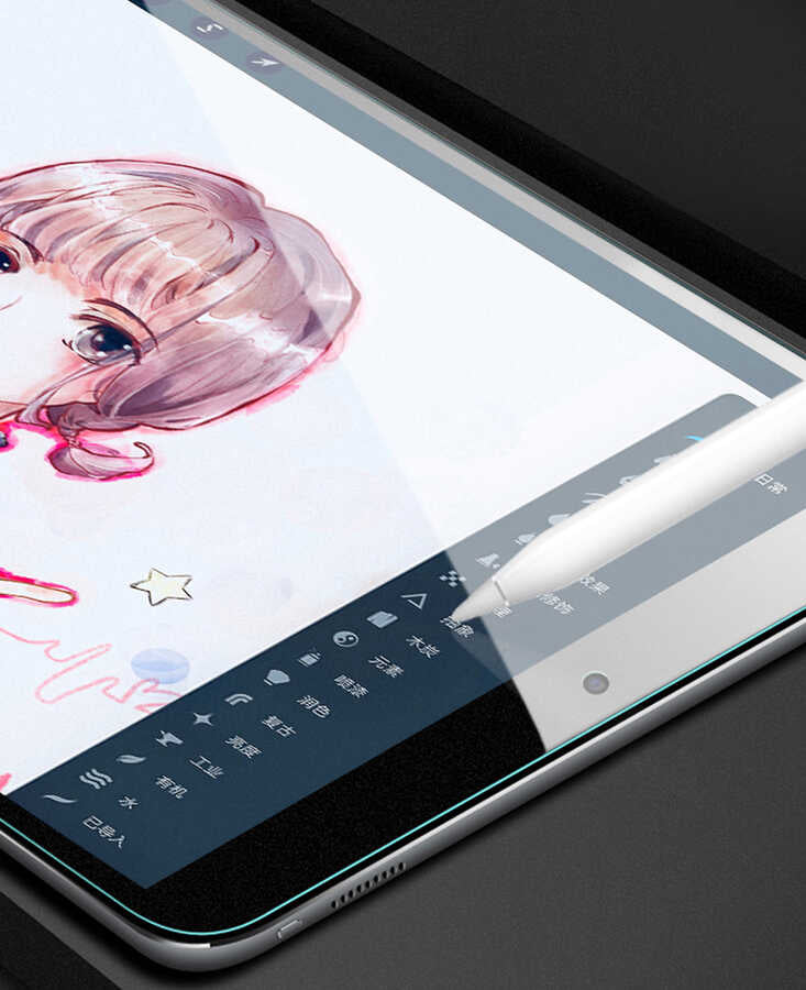 Apple iPad 9.7 2017 Kağıt Hisli Wiwu iPaper Like Tablet Ekran Koruyucu Renksiz