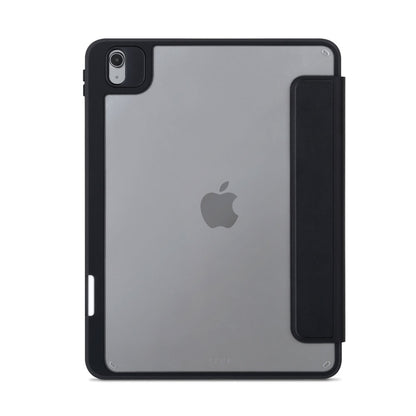 Apple iPad Air 10.9 2020 (4.Nesil) Kılıf SkinArma Sticker Tasarımlı Arkası Şeffaf Çıkarılabilir Magnetik Henko Kılıf Siyah