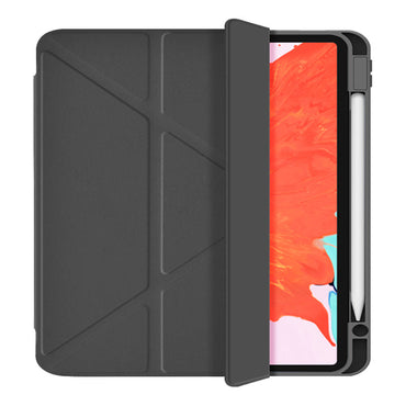 Apple iPad Air 10.9 2020 (4.Nesil) Wiwu 360° Dönebilen Standlı Magnetik Koruyucu Tablet Kılıfı Gri