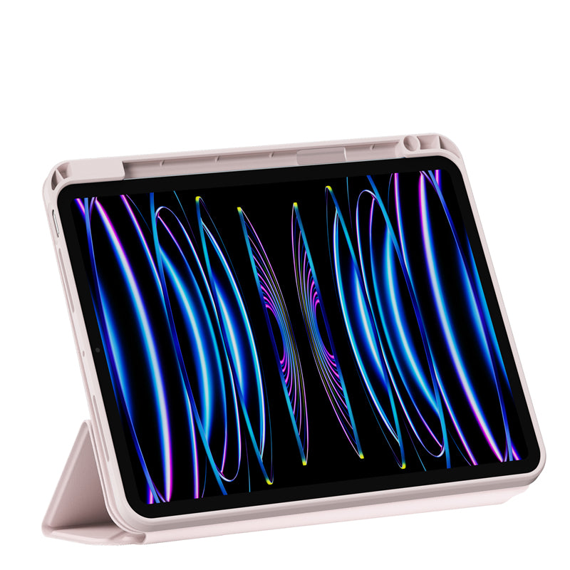 Apple iPad Air 10.9 2020 (4.Nesil) Wiwu 360° Dönebilen Standlı Magnetik Koruyucu Tablet Kılıfı Gri