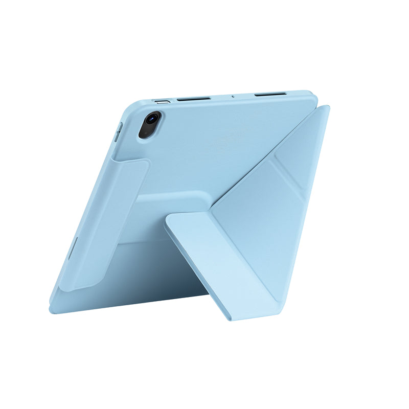 Apple iPad Air 10.9 2020 (4.Nesil) Wiwu 360° Dönebilen Standlı Magnetik Koruyucu Tablet Kılıfı Gri