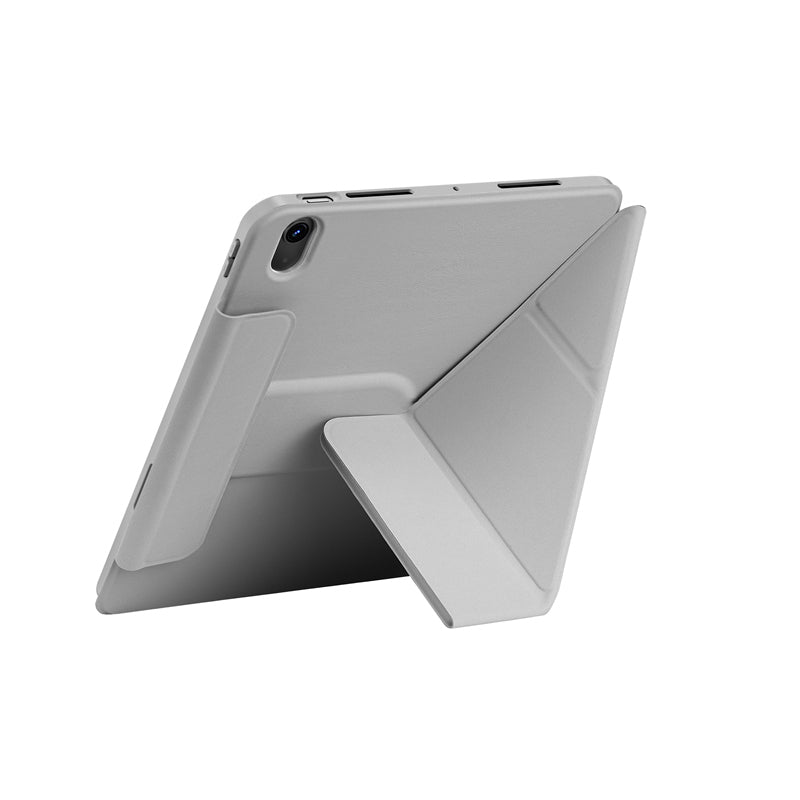 Apple iPad Air 10.9 2020 (4.Nesil) Wiwu 360° Dönebilen Standlı Magnetik Koruyucu Tablet Kılıfı Gri