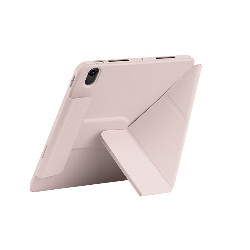 Apple iPad Air 10.9 2020 (4.Nesil) Wiwu 360° Dönebilen Standlı Magnetik Koruyucu Tablet Kılıfı Gri