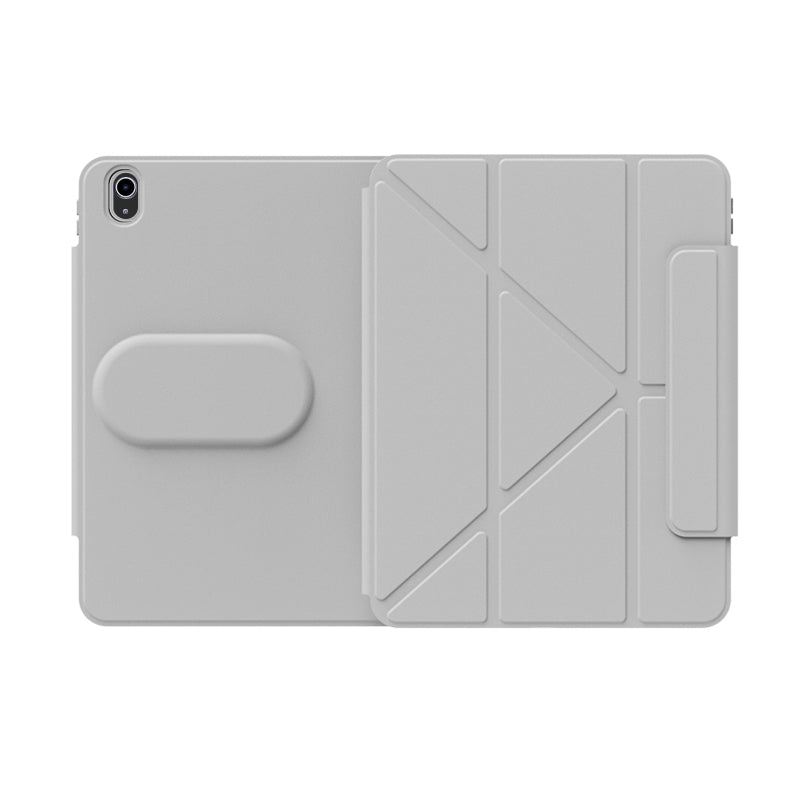 Apple iPad Air 10.9 2020 (4.Nesil) Wiwu 360° Dönebilen Standlı Magnetik Koruyucu Tablet Kılıfı Gri