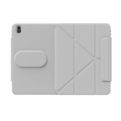 Apple iPad Air 10.9 2020 (4.Nesil) Wiwu 360° Dönebilen Standlı Magnetik Koruyucu Tablet Kılıfı Gri