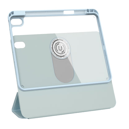 Apple iPad Air 10.9 2020 (4.Nesil) Wiwu 360° Dönebilen Standlı Magnetik Koruyucu Tablet Kılıfı Gri