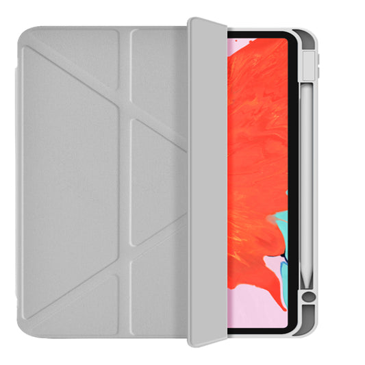 Apple iPad Air 10.9 2020 (4.Nesil) Wiwu 360° Dönebilen Standlı Magnetik Koruyucu Tablet Kılıfı Gri