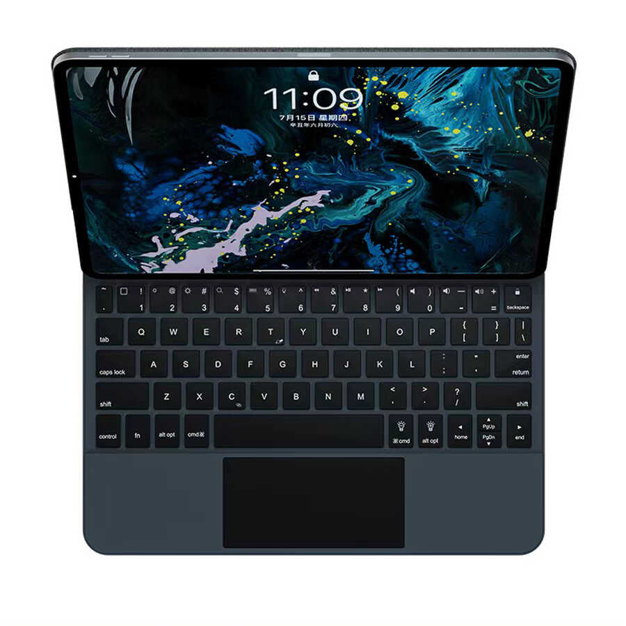 Apple iPad Air 10.9 2020 (4.Nesil) Wiwu Magic Keyboard Siyah