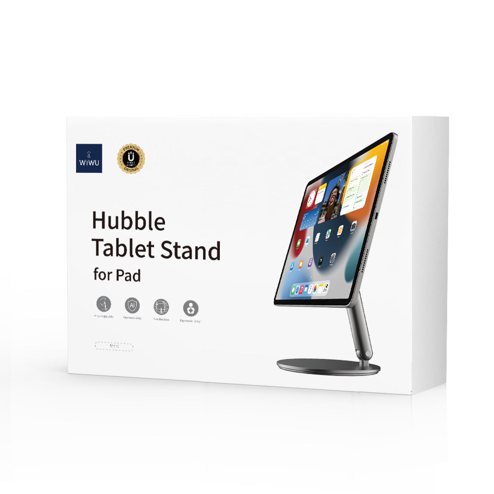Apple iPad Air 10.9 2020 (4.Nesil) Wiwu ZM-310 360 Derece Dönebilen Magnetik Başlıklı Tablet Standı Gri