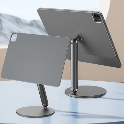 Apple iPad Air 10.9 2020 (4.Nesil) Wiwu ZM-310 360 Derece Dönebilen Magnetik Başlıklı Tablet Standı Gri