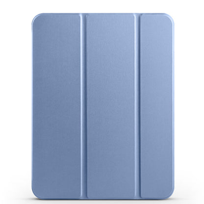 Apple iPad Air 10.9 2022 (10.Nesil) Zore Smart Cover Kalem Bölmeli Standlı 1-1 Kılıf Petrol Mavi