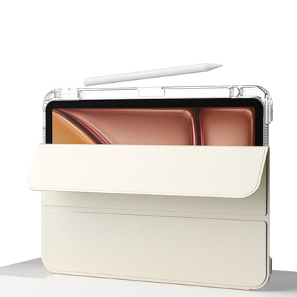 Apple iPad Air 11 2024 Kılıf Magnetik Ayrılabilen Airbagli Zore Sliding Tablet Kılıfı Pembe Açık