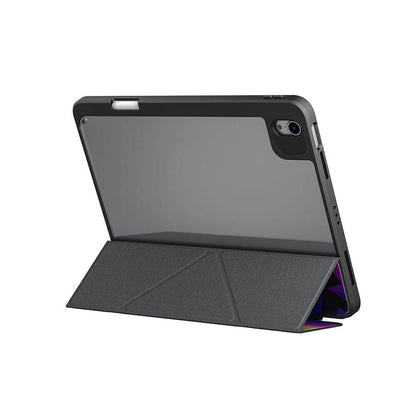 Apple iPad Air 11 2024 Kılıf SkinArma Holografik Tasarımlı Arkası Şeffaf Çıkarılabilir Magnetik Kira Kobai Kılıf Colorful