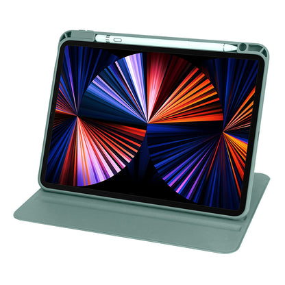 Apple iPad Air 11 2024 Kılıf Zore Termik Kalem Bölmeli Dönebilen Standlı Kılıf Gri