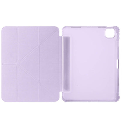 Apple iPad Air 11 2024 Kılıf Zore Tri Folding Kalem Bölmeli Standlı Kılıf Gold