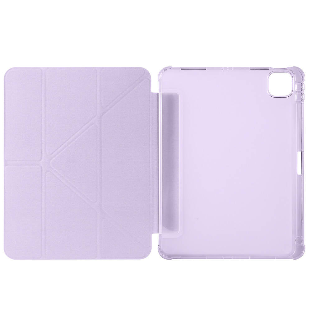 Apple iPad Air 11 2024 Case Zore Tri Folding Stand Case with Pencil Compartment Green 