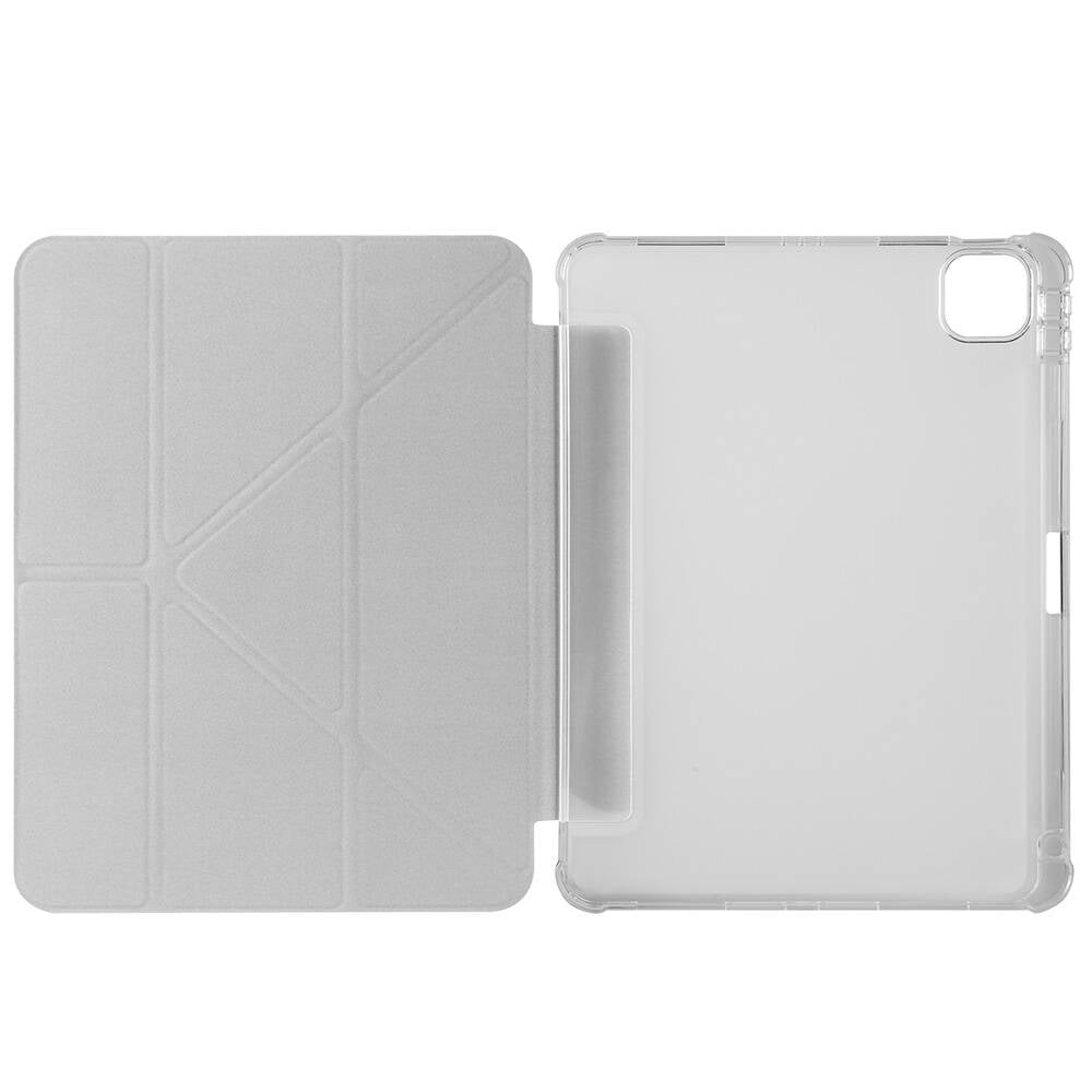 Apple iPad Air 11 2024 Case Zore Tri Folding Stand Case with Pencil Compartment Green 
