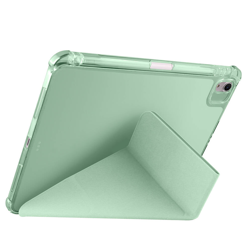 Apple iPad Air 11 2024 Case Zore Tri Folding Stand Case with Pen Compartment Black 