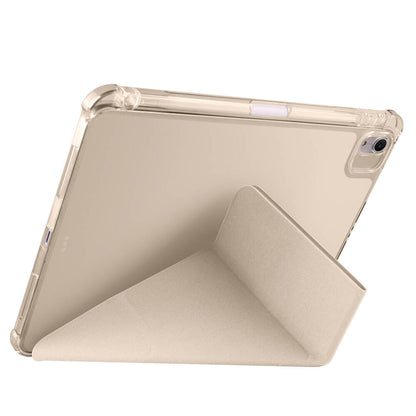 Apple iPad Air 11 2024 Kılıf Zore Tri Folding Kalem Bölmeli Standlı Kılıf Lila
