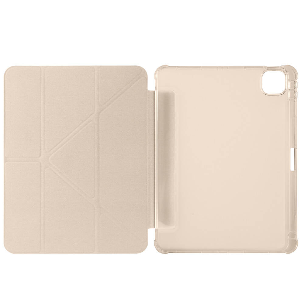 Apple iPad Air 11 2024 Case Zore Tri Folding Stand Case with Pen Compartment Black 