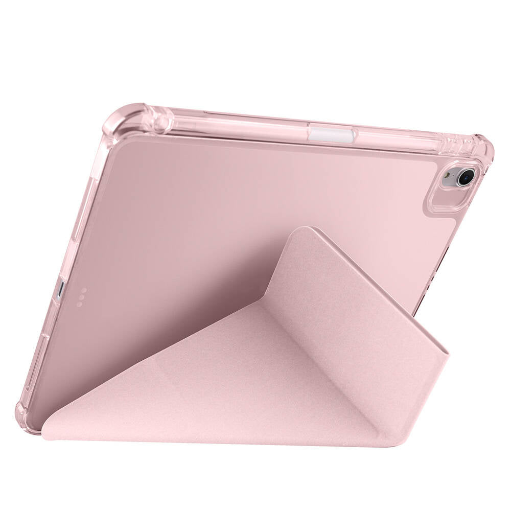 Apple iPad Air 11 2024 Case Zore Tri Folding Stand Case with Pen Compartment Black 