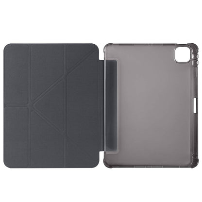 Apple iPad Air 11 2024 Kılıf Zore Tri Folding Kalem Bölmeli Standlı Kılıf Gold