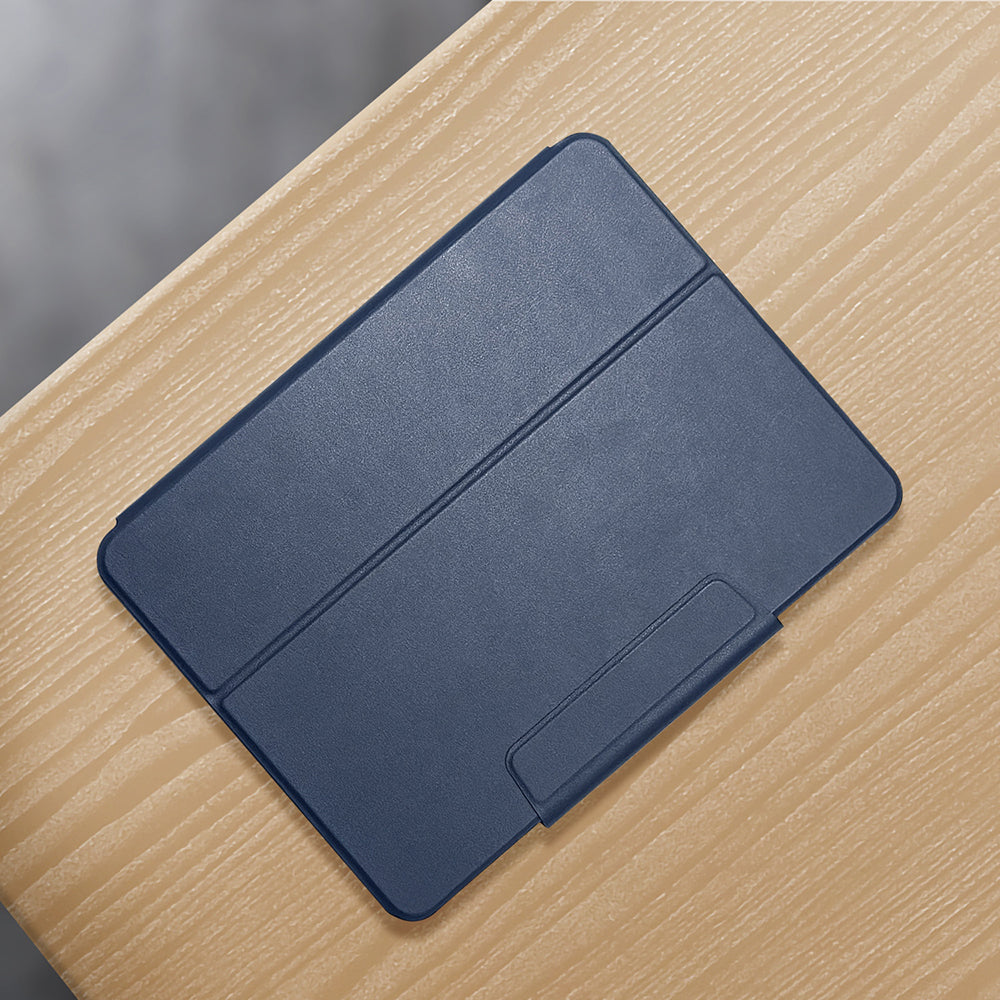 Apple iPad Air 11 2024 Raptic Spin Detachable Folio PU Case with Detachable Pencil Compartment and Stand Navy Blue 
