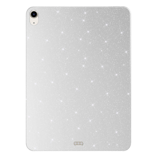 Apple iPad Air 11 2024 Glittery Shiny Zore Tablet Cotton Case Silver