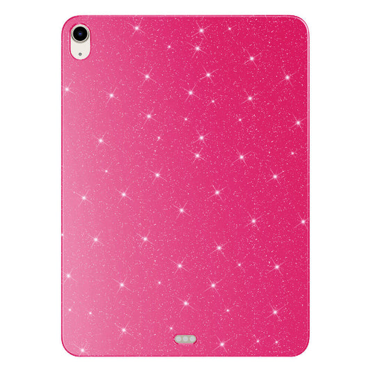 Apple iPad Air 11 2024 Glittery Shiny Zore Tablet Cotton Case Pink Dark