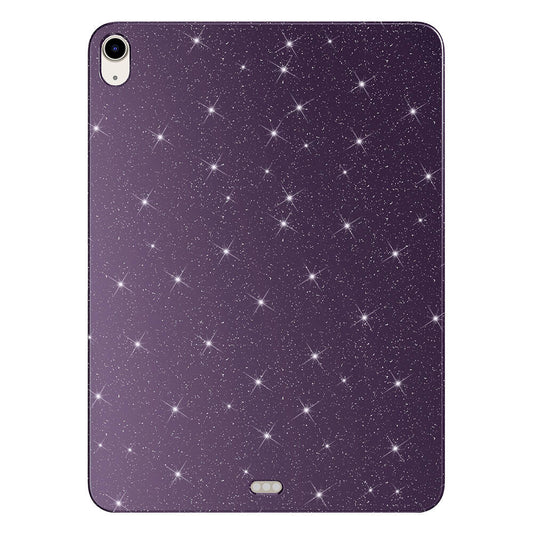 Apple iPad Air 11 2024 Glittery Shiny Zore Tablet Cotton Case Deep Purple