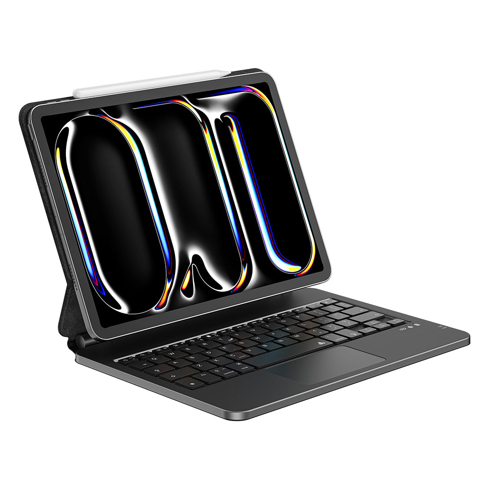 Apple iPad Air 11 2024 Wiwu MK-003 Hidden Pen Compartment Keyboard Stand Case Black 