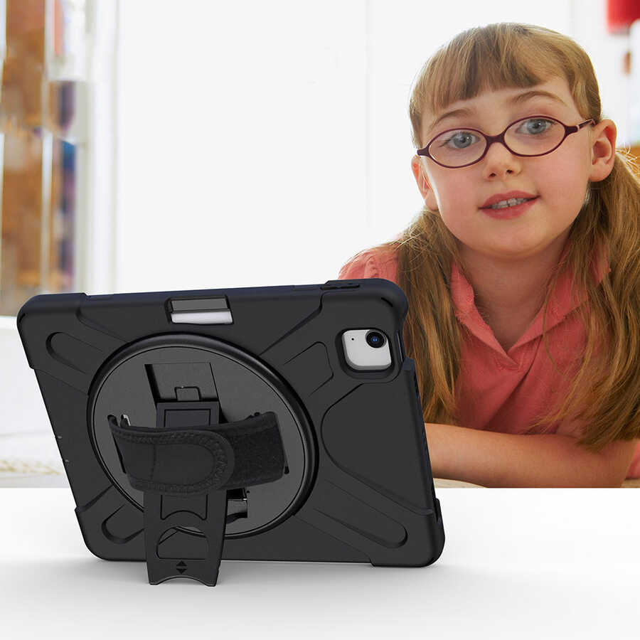 Apple iPad Air 11 2024 Zore Defender Tablet Silicone Black 