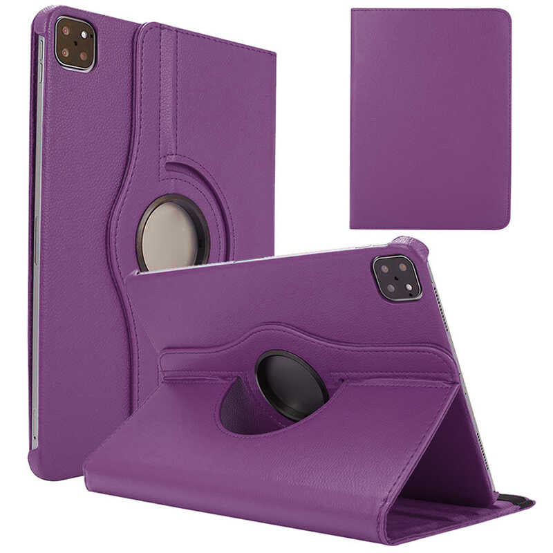 Apple iPad Air 11 2024 Zore Rotating Stand Case Purple